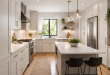 Bright Modern Kitchen with Brass Accents 1